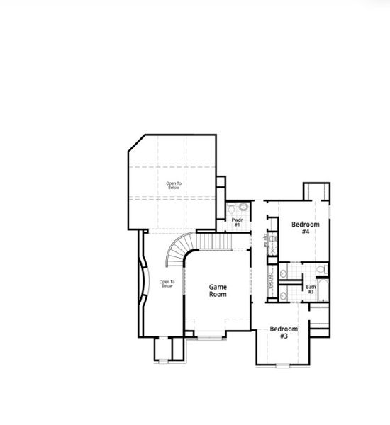2D floor plan layout for the 296 Plan by Highland Homes in Cambridge Crossing: 74ft. lots, Celina, TX (Image 3). 2D floor plan layout for the 296 Plan by Highland Homes in Cambridge Crossing: 74ft. lots, Celina, TX (Image 3).