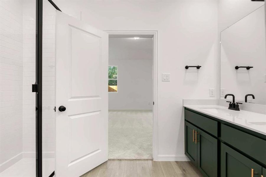 Furnished interior view inside a new home in Monticello Park, Princeton (Image 10).