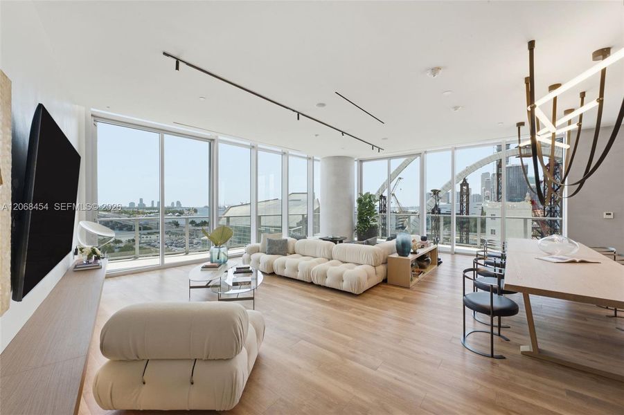 Furnished interior view inside a new home in , Miami (Image 16). Furnished interior view inside a new home in , Miami (Image 16).