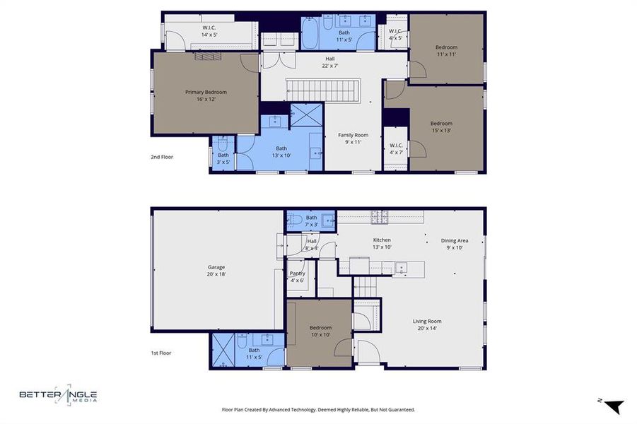 2D floor plan layout of this home in Celina Hills, Celina, TX (Image 5).