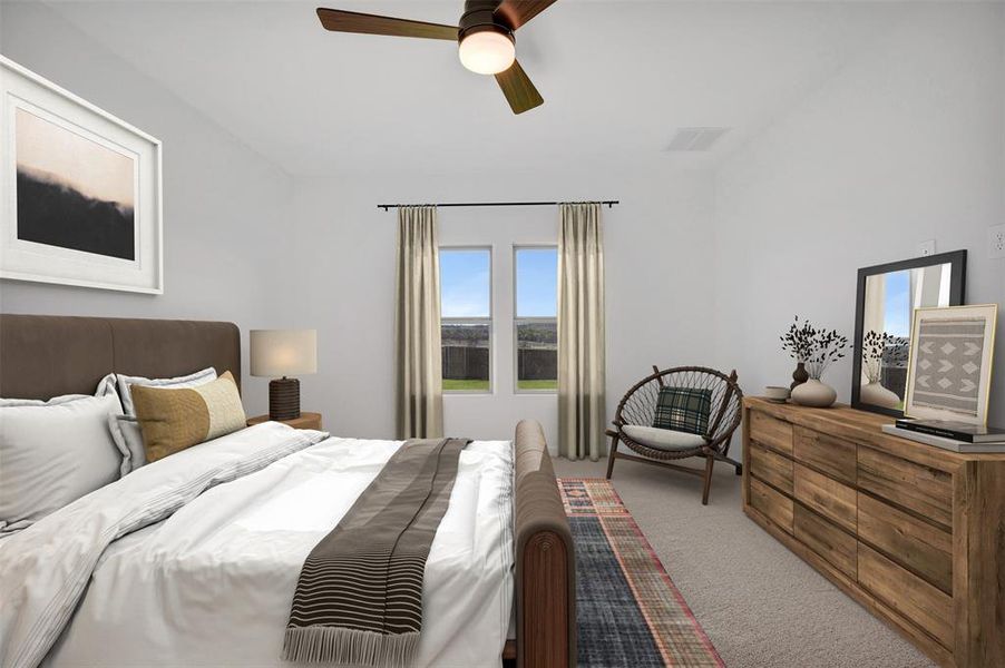 Furnished interior view inside a new home in Aspire at Reunion, Newark (Image 25). Furnished interior view inside a new home in Aspire at Reunion, Newark (Image 25).