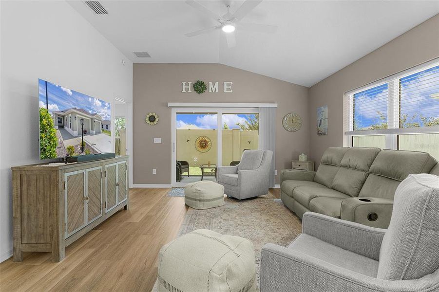 Furnished interior view inside a new home in , The Villages (Image 10).
