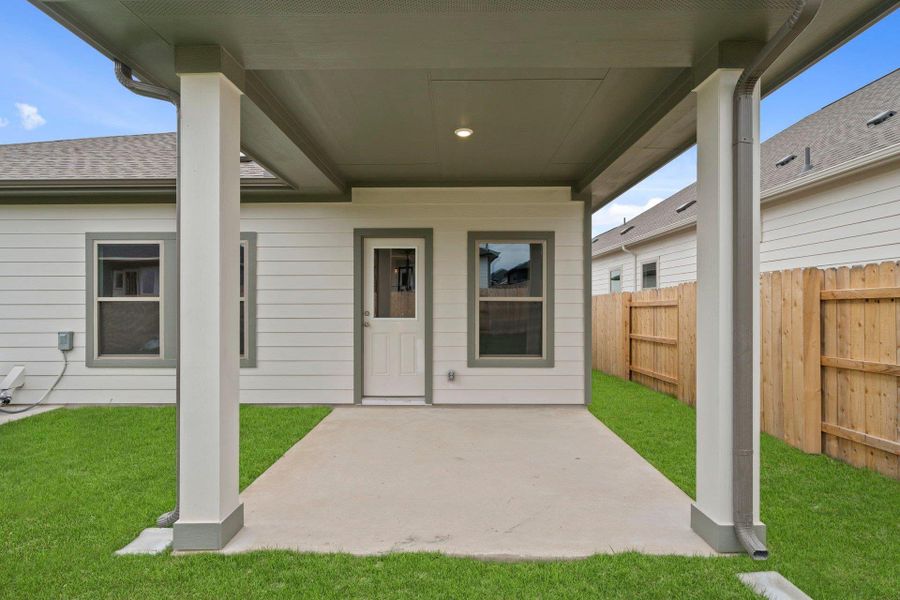Rear Covered Patio