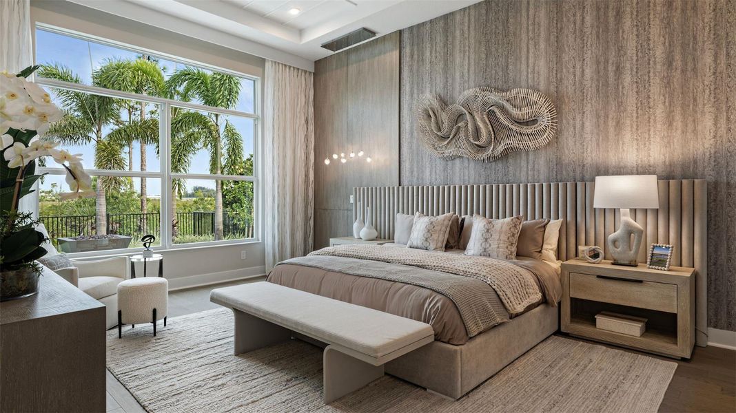 Furnished interior view inside a new home in L'Ambiance at Avenir, Palm Beach Gardens (Image 35).