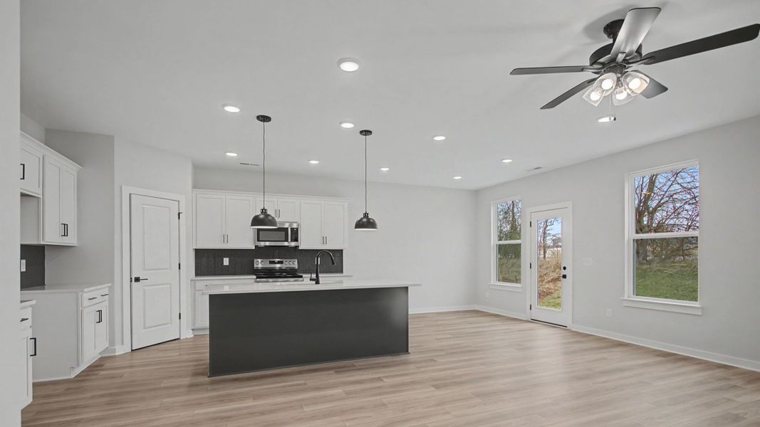 Representative furnished interior of a home built from the Greenwich by DRB Homes in Cottages of Bearwood, Mount Pleasant (Image 6).