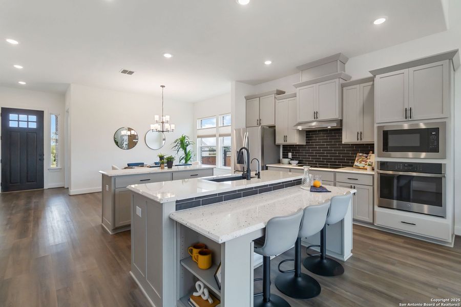 Furnished interior view inside a new home in Woodbridge Farms, La Vernia (Image 7).