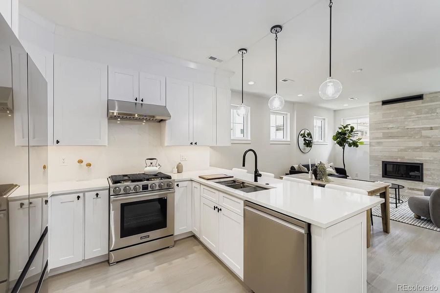 Furnished interior view inside a new home in , Denver (Image 12).