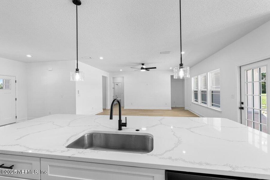 Close-up of interior finishes inside a home in , Glen St. Mary (Image 11).