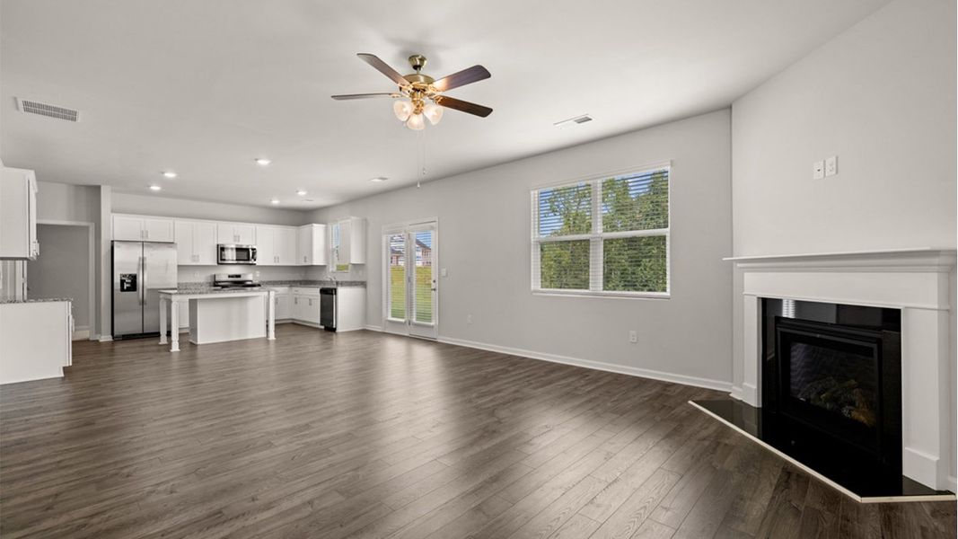 Representative unfurnished interior of a home built from the Mansfield by D.R. Horton in Highland Hills, Graniteville (Image 16).