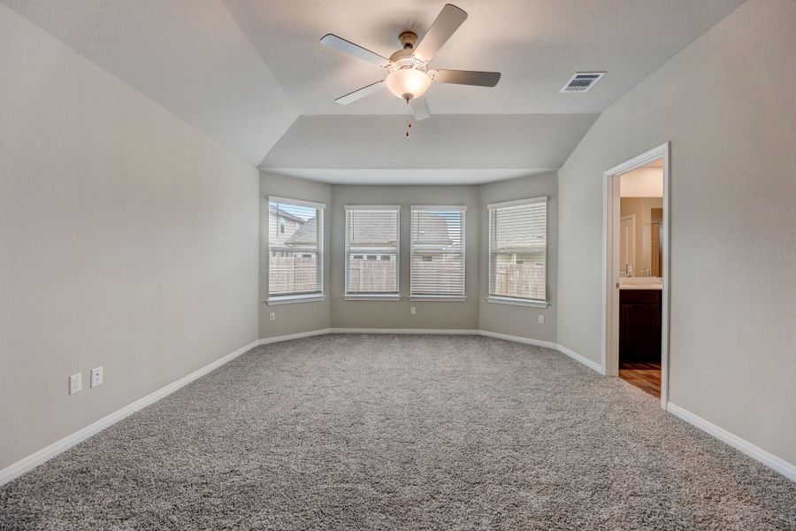 Enjoy lots of natural lighting in the primary bedroom.