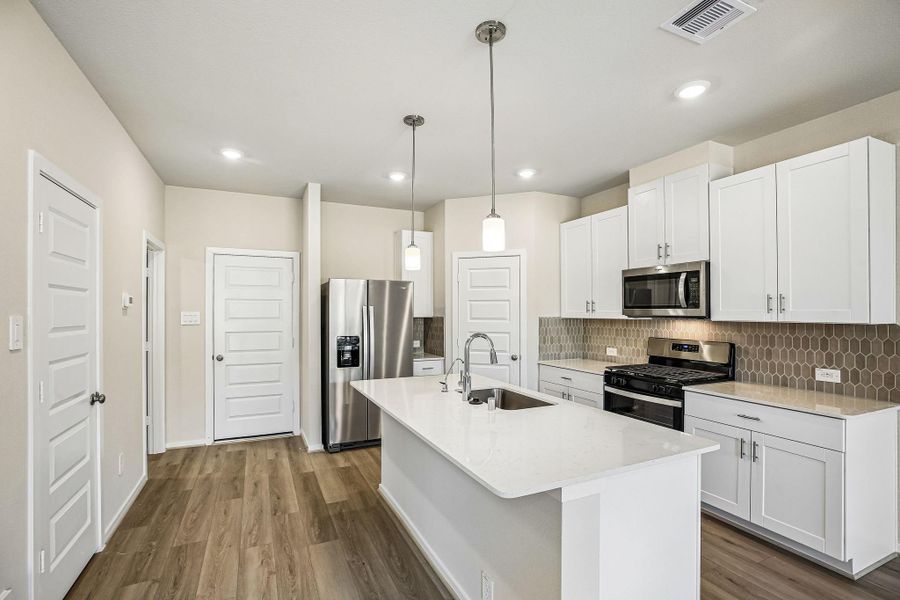 Furnished interior view inside a new home in Kemah Crossing - City Series, Kemah (Image 11).