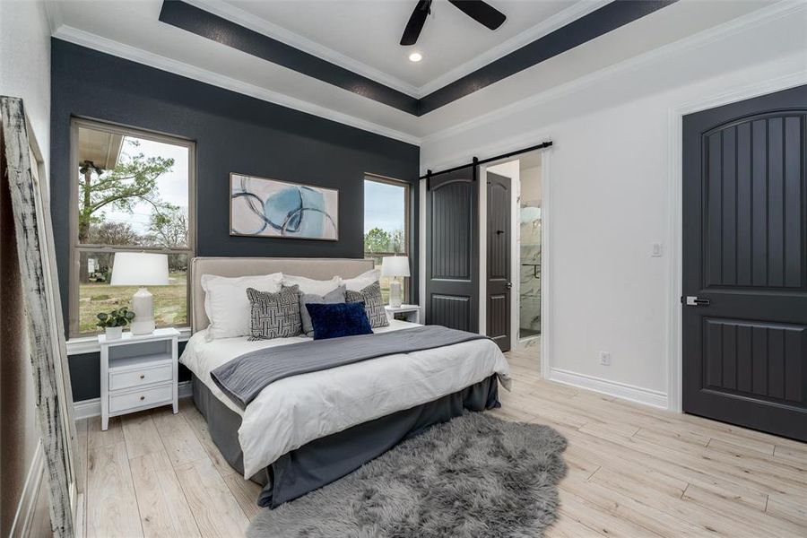 Primary bedroom with ensuite. Primary bedroom with ensuite.