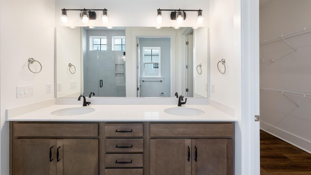 Furnished interior view inside a new home in Summerwind Crossing at Lakes of Cane Bay, Summerville (Image 7).