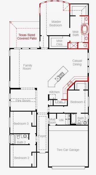 2D floor plan layout of this home in Valencia, Manvel, TX (Image 2). 2D floor plan layout of this home in Valencia, Manvel, TX (Image 2).