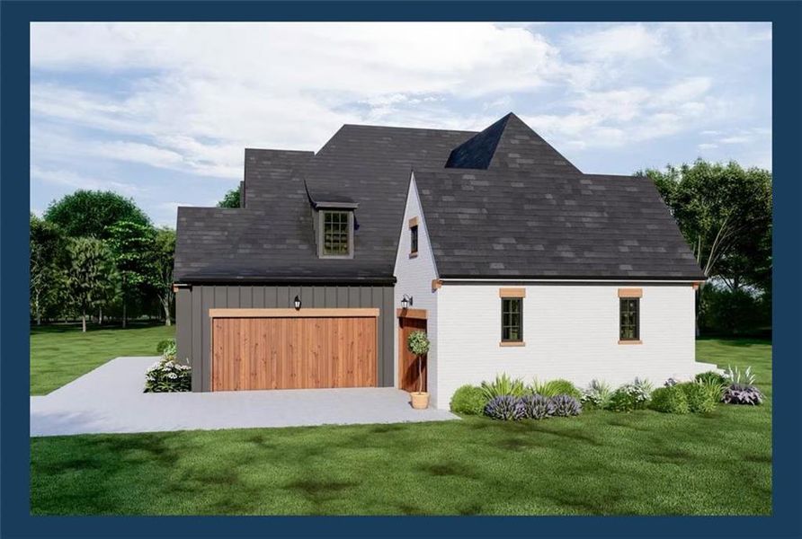 Front exterior of a new home in , Gainesville, GA, highlighting curb appeal (Image 25).