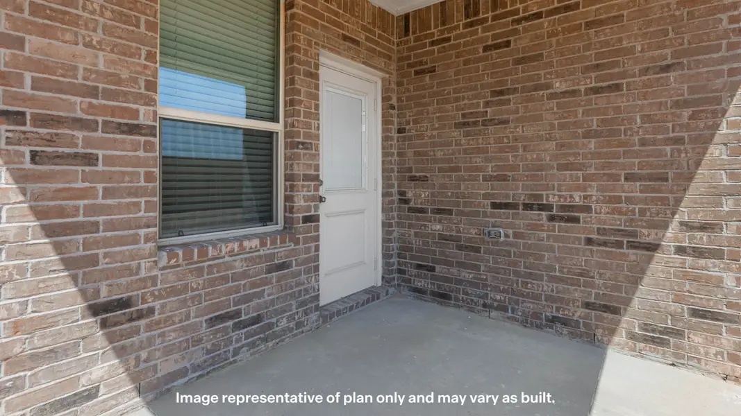 Exterior details and patio area of a home in Homestead at Parks Bell Ranch, Odessa (Image 3).