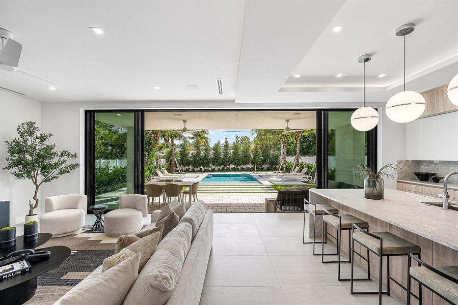 Furnished interior view inside a new home in , Delray Beach (Image 27).