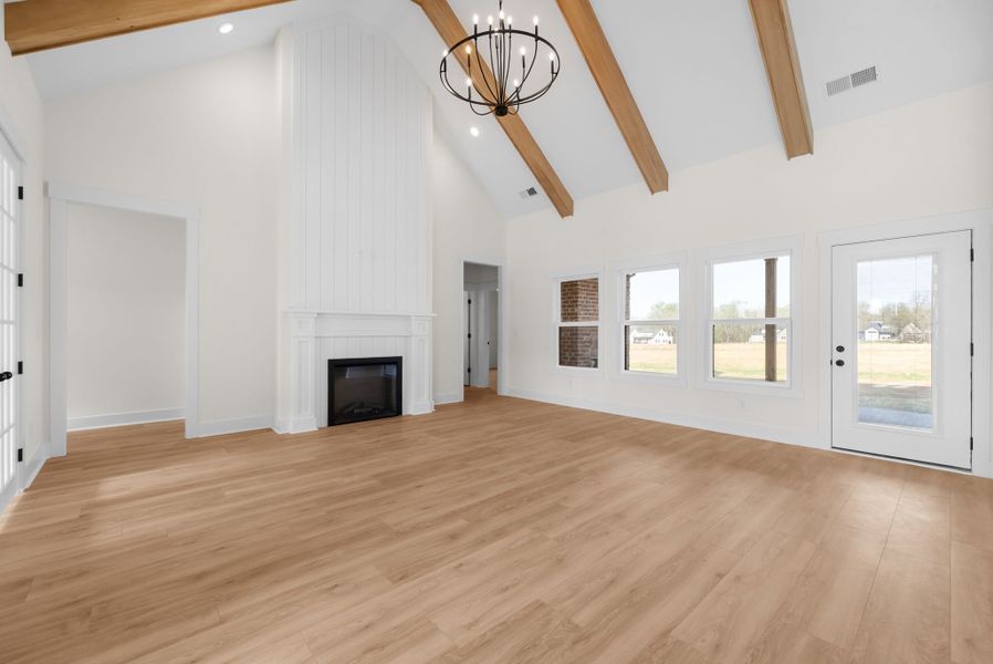 Representative unfurnished interior of a home built from the Wofford by Rockwood Homes in Wofford Estates, Clarksville (Image 15). Representative unfurnished interior of a home built from the Wofford by Rockwood Homes in Wofford Estates, Clarksville (Image 15).
