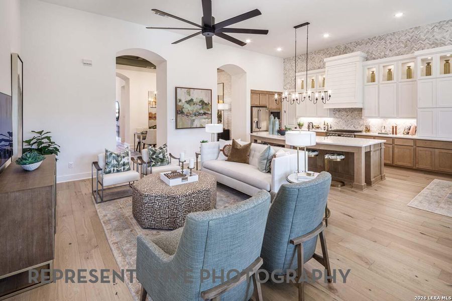 Furnished interior view inside a new home in La Cima, San Marcos (Image 4).