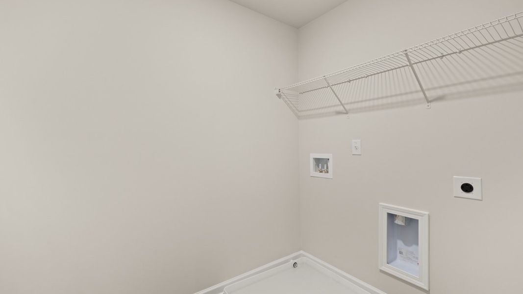 Representative unfurnished interior of a home built from the Salisbury by D.R. Horton in Echo Glen, Stockbridge (Image 30).