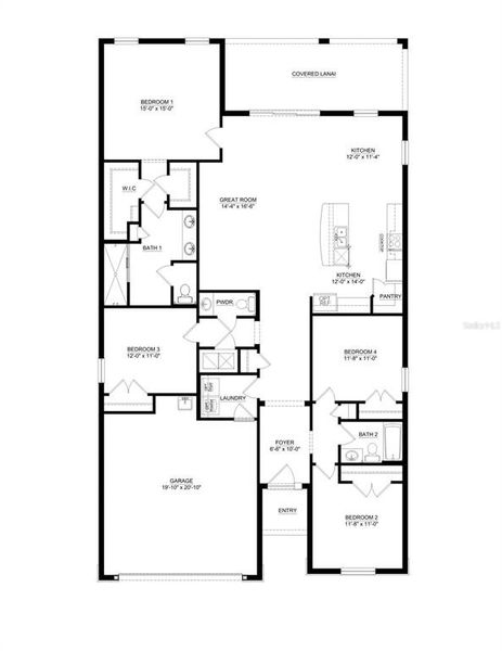 2D floor plan layout of this home in , Zephyrhills, FL (Image 2). 2D floor plan layout of this home in , Zephyrhills, FL (Image 2).