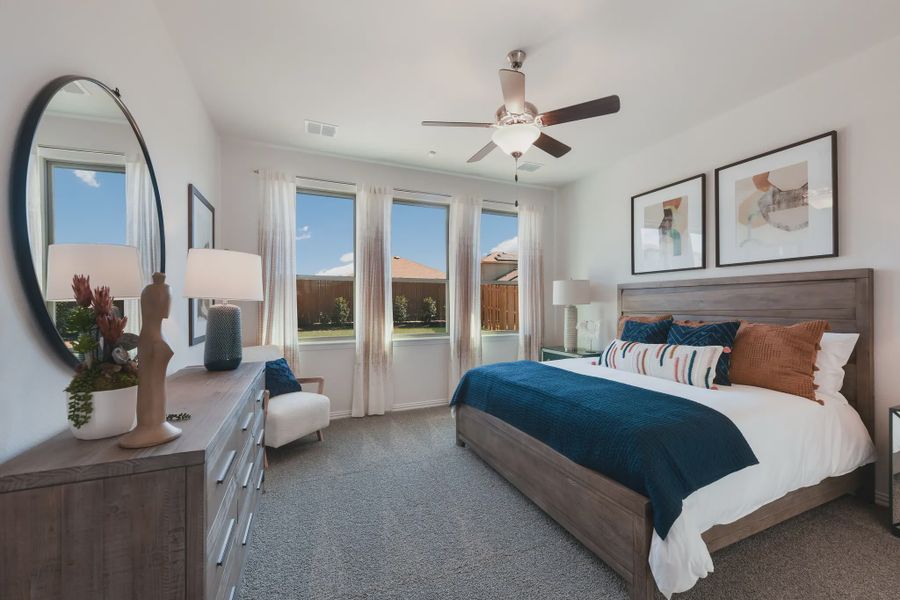 Representative furnished interior of a home built from the Wimberly by Chesmar Homes in Heartland 50's and 60's, Heartland (Image 17).
