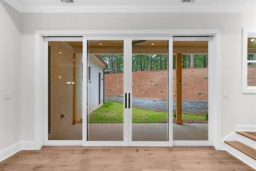 Exterior details and patio area of a home in , Cornelia (Image 39).