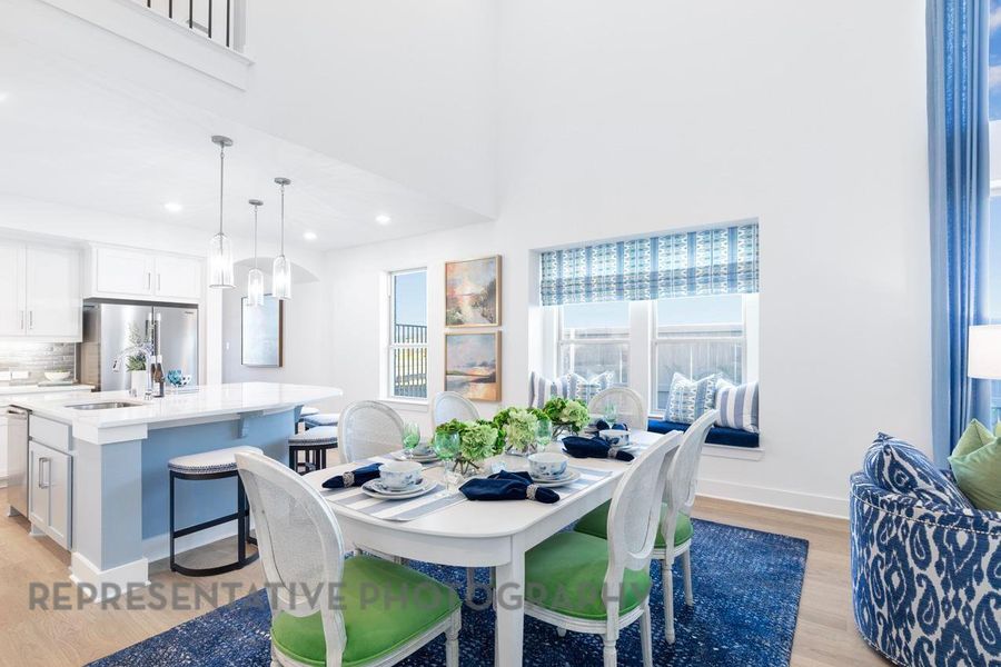 Furnished interior view inside a new home in Pomona, Manvel (Image 7).