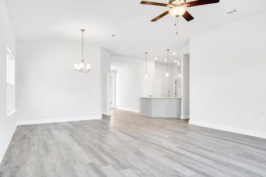 Representative unfurnished interior of a home built from the Plan 1530 by Adams Homes in Ridgeway Landing, Crestview (Image 14).