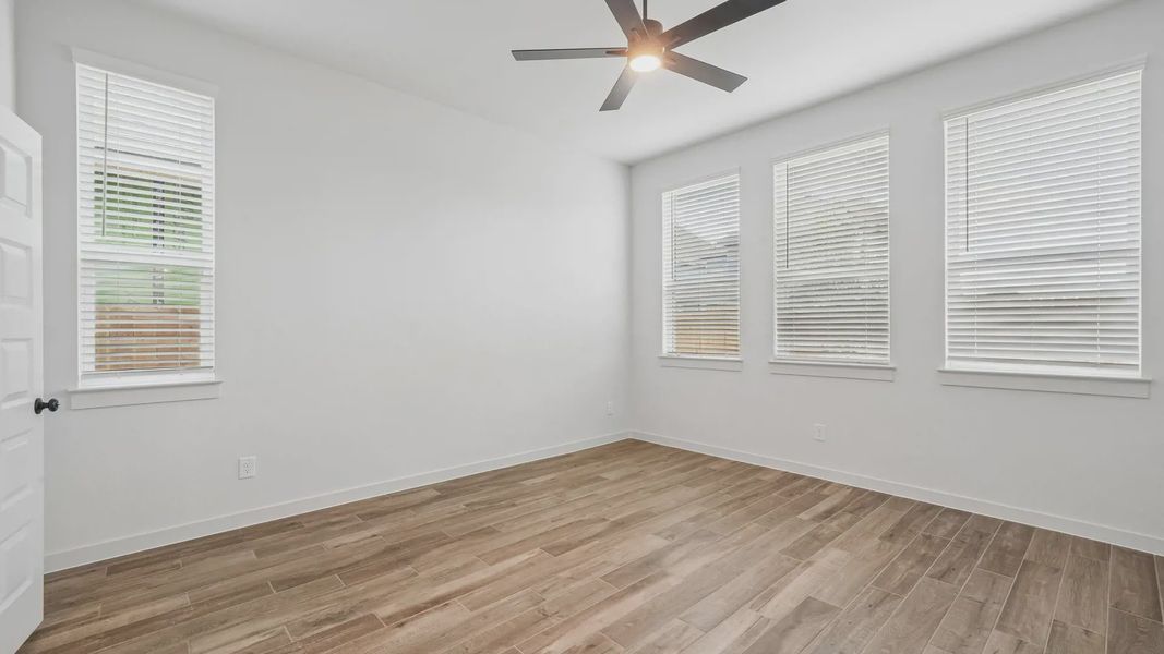 Representative unfurnished interior of a home built from the Portofino by Chesmar Homes in Legacy at Lake Dunlap, New Braunfels (Image 15).