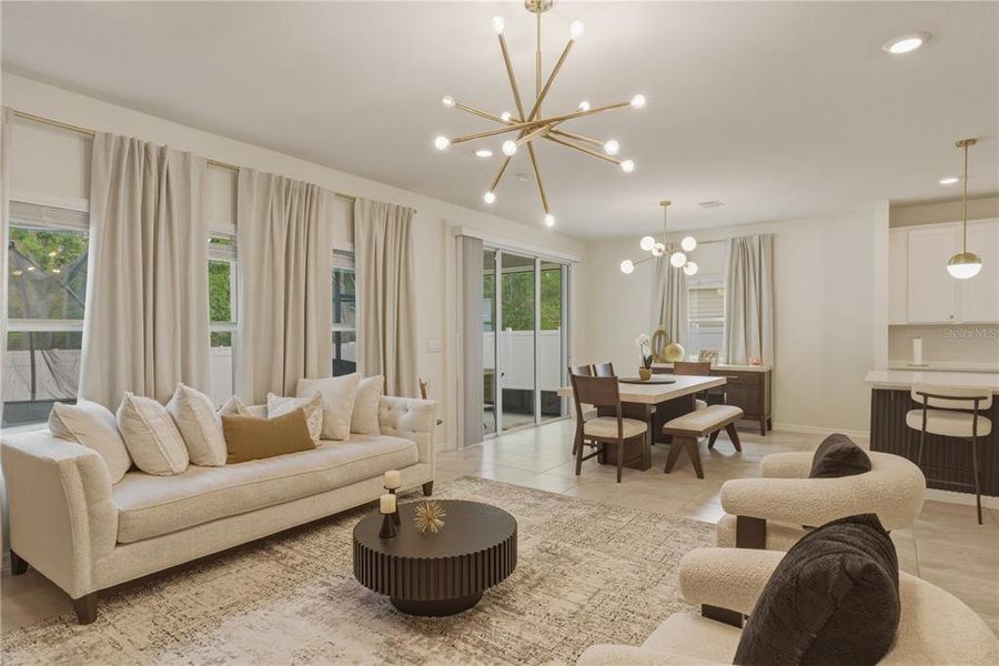 Furnished interior view inside a new home in Briarwood, Alachua (Image 5).