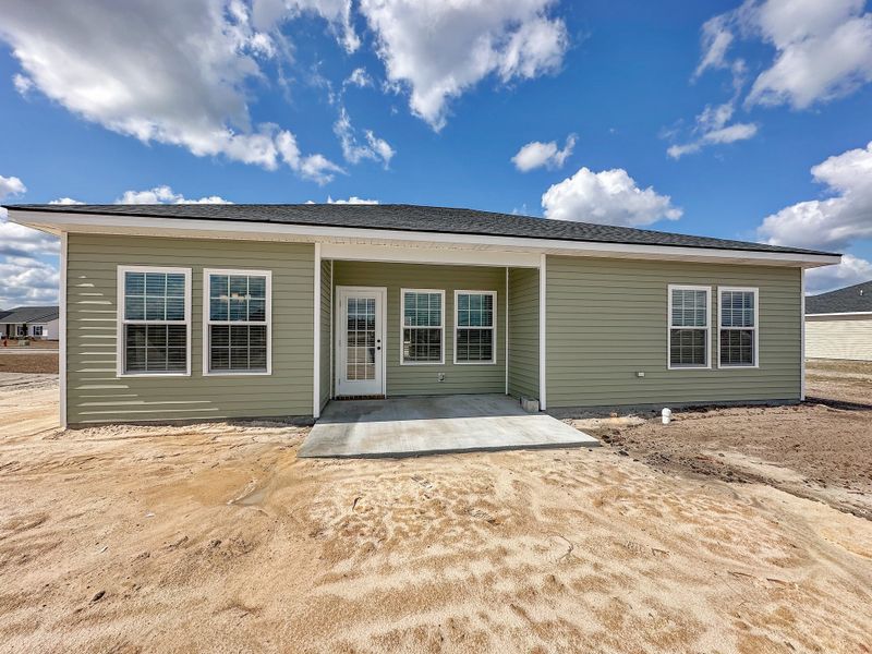 Exterior details and patio area of a home in Doctor's Creek, Ludowici (Image 2).