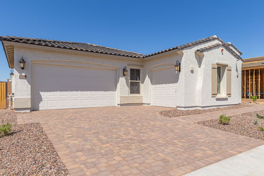 Representative exterior photo of a completed home built from the Palomino by Taylor Morrison in Paradisi Venture II Collection, Surprise, AZ (Image 20).