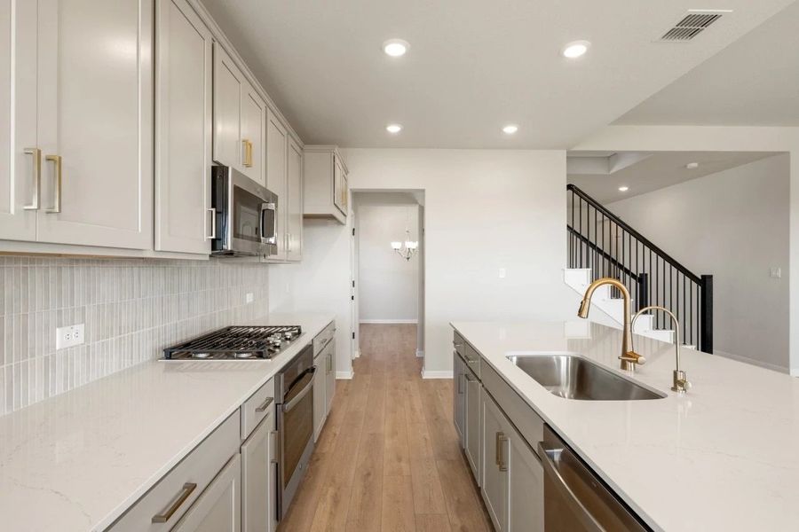 Furnished interior view inside a new home in Willow Springs, Buda (Image 11).