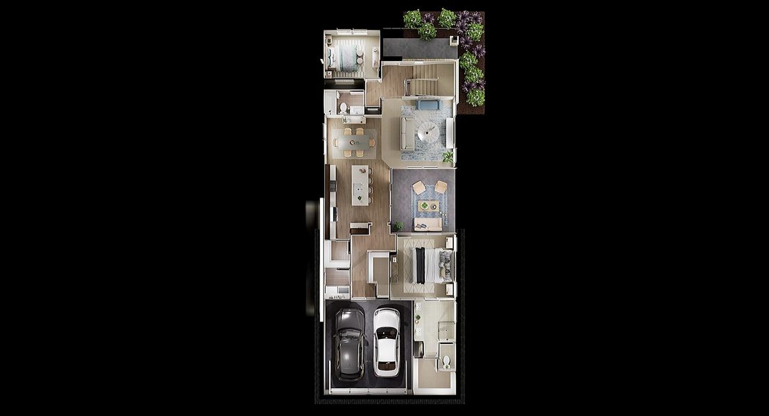 2D floor plan layout for the Walker by Tri Pointe Homes in Painted Tree, McKinney, TX (Image 4). 2D floor plan layout for the Walker by Tri Pointe Homes in Painted Tree, McKinney, TX (Image 4).