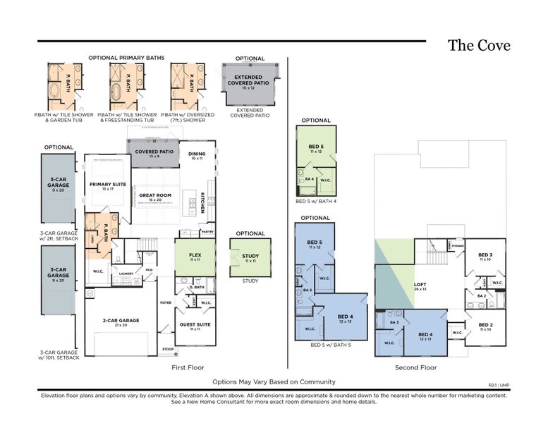 The Cove with Optional 3-Car Garage (R2.1)