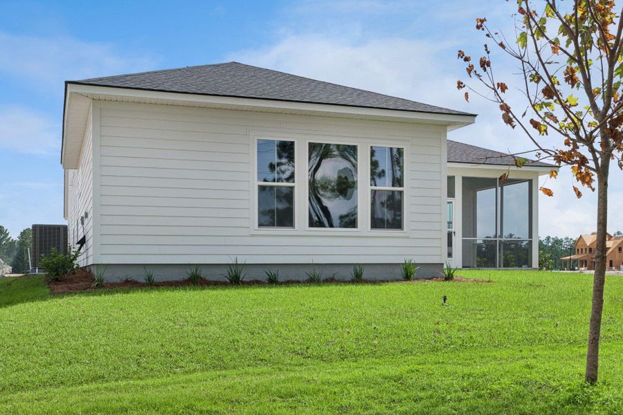Exterior details and patio area of a home in Nexton - Midtown - The Village Collection, Summerville (Image 4). Exterior details and patio area of a home in Nexton - Midtown - The Village Collection, Summerville (Image 4).