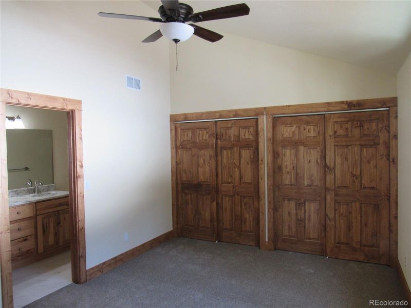 Bedroom width entry to Bathroom