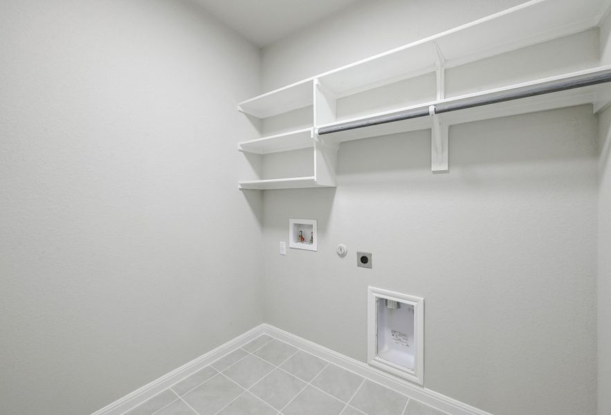 Utility Room in the Willow home plan by Trophy Signature Homes – REPRESENTATIVE PHOTO Utility Room in the Willow home plan by Trophy Signature Homes – REPRESENTATIVE PHOTO