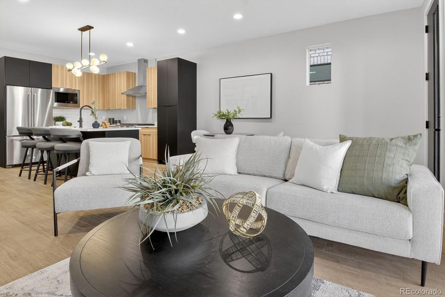 Furnished interior view inside a new home in , Denver (Image 26). Furnished interior view inside a new home in , Denver (Image 26).