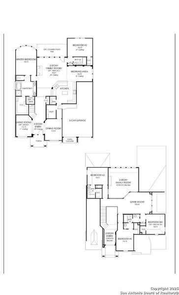 2D floor plan layout of this home in Windborne 100', Schertz, TX (Image 2). 2D floor plan layout of this home in Windborne 100', Schertz, TX (Image 2).