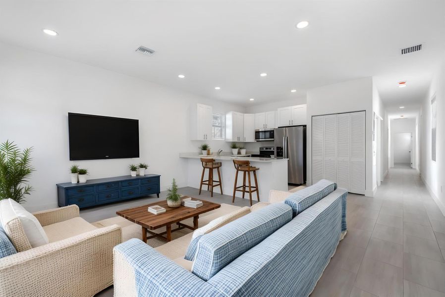 Furnished interior view inside a new home in , West Palm Beach (Image 3).