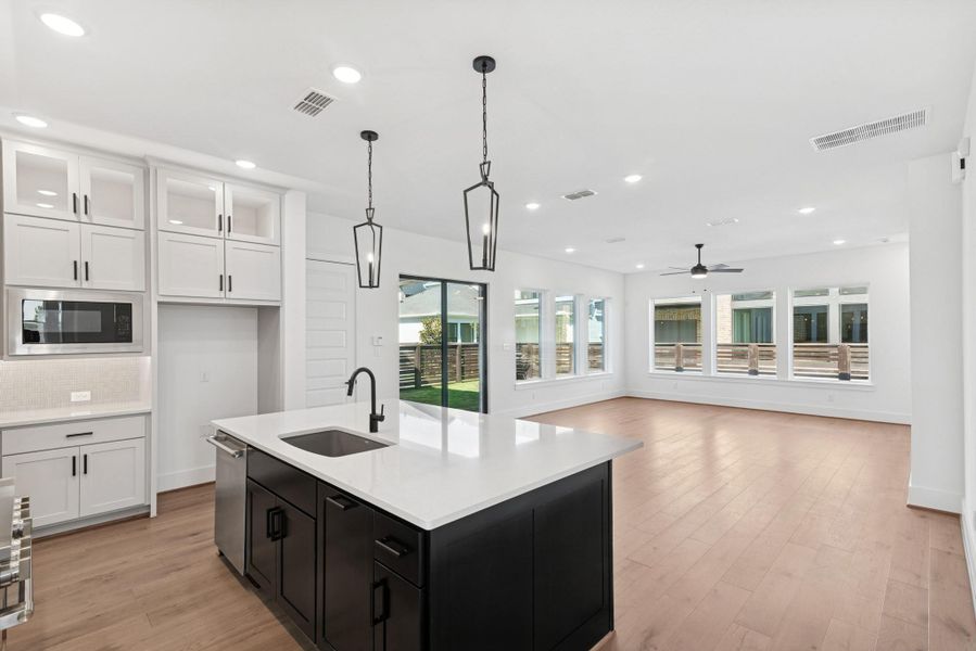 Furnished interior view inside a new home in Easthaven at Bridgeland Central - Horizon Collection, Cypress (Image 4).