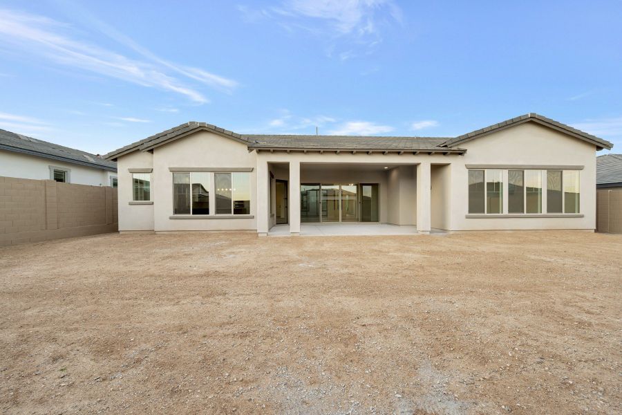Exterior details and patio area of a home in The Heights at Victory, Buckeye (Image 4).