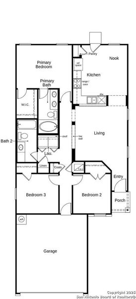 2D floor plan layout of this home in Woodside Farms, Seguin, TX (Image 3). 2D floor plan layout of this home in Woodside Farms, Seguin, TX (Image 3).