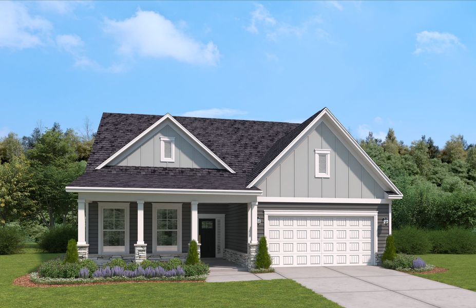 Representative exterior photo of a completed home built from the The Rylen by Stanley Martin Homes in Bridgeport Single Family Homes, Greenville, SC (Image 12).