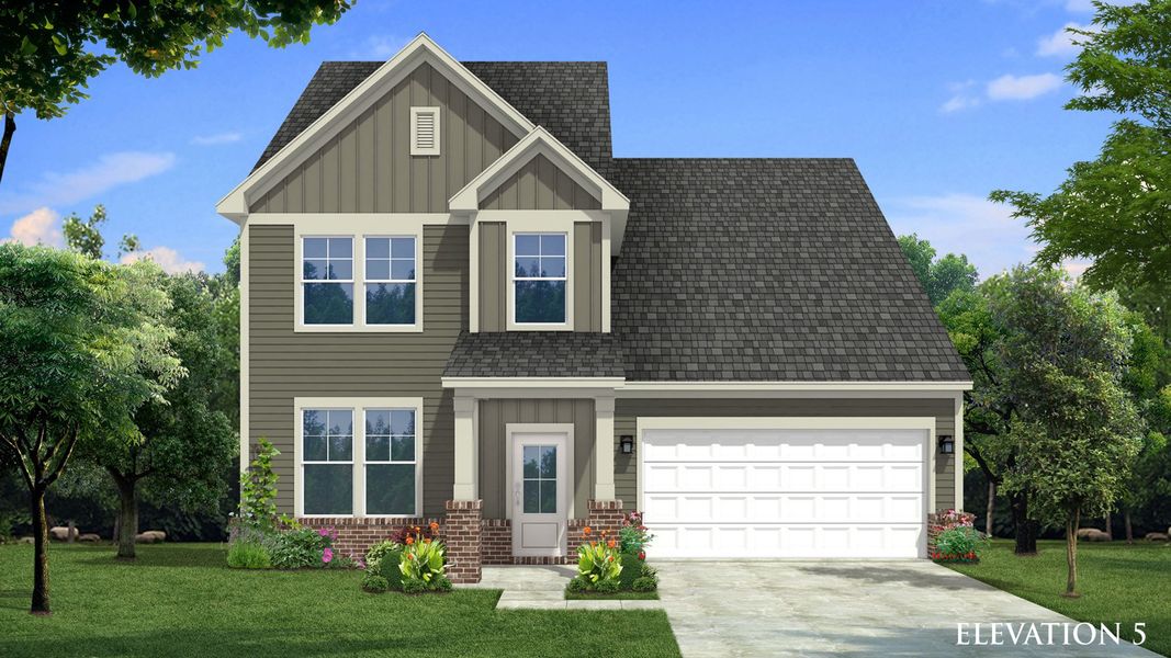 Jordan design at Lakeside Glen by premier builder, DRB Homes, York, SC.