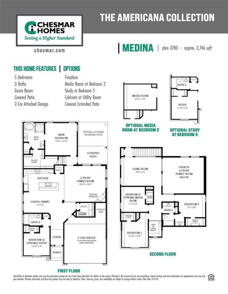 2D floor plan layout of this home in The Trails, New Caney, TX (Image 5).