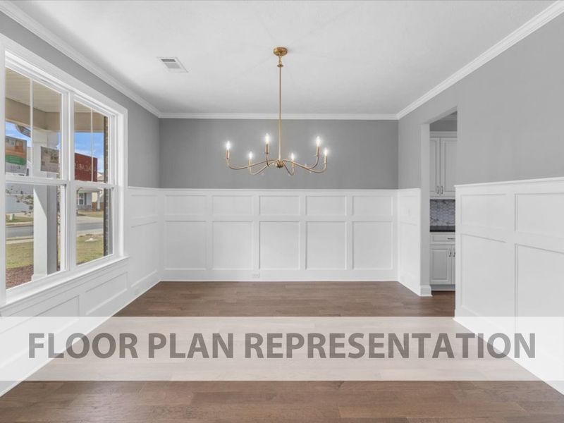 Dublin II Floor Plan Representation | Formal Dining or Flex Room
