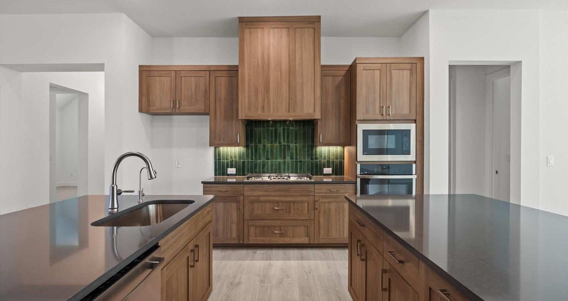 Furnished interior view inside a new home in Village at Three Oaks, Seguin (Image 4).